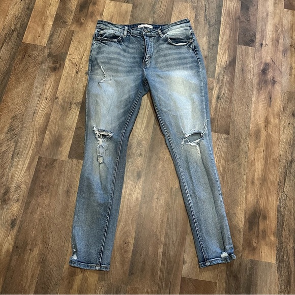 Kancan Distressed Skinny Jeans sz 29 - Picture 1 of 6